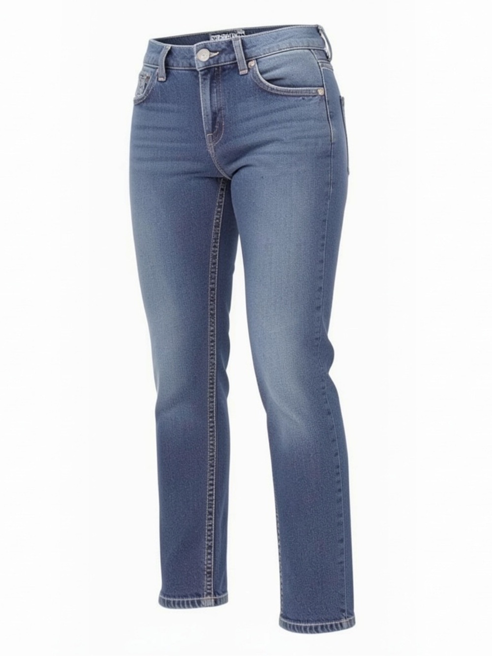 Paisley Sky Women's Skinny Jeans in Blue Wash